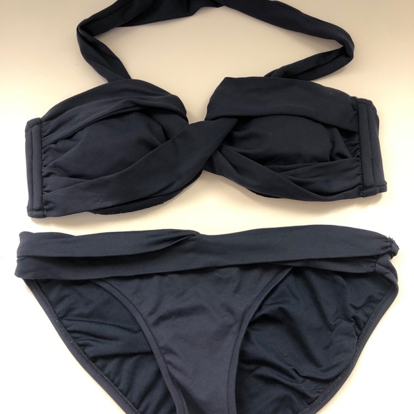 SeaFolly Navy Bikini set size 12 - Picture 2 of 6